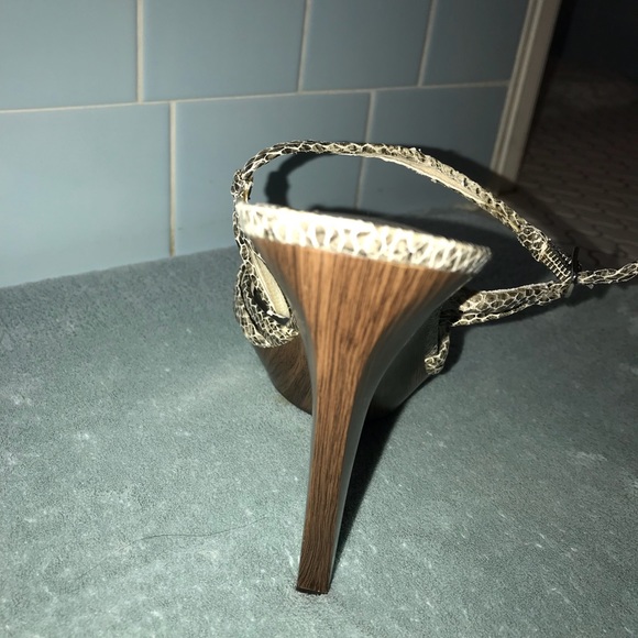 Jessica Simpson Strappy Python Heels - Picture 5 of 7